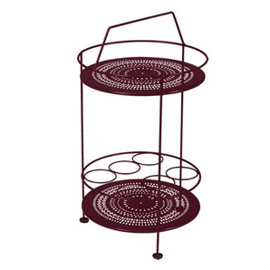 Fermob Tragbare Bar Montmartre in Farbe Schwarzkirsche, Stahl pulverbeschichtet