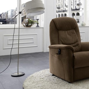 Leder-Fernsehsessel  HU-RV15024, braun, inkl. Funktionen