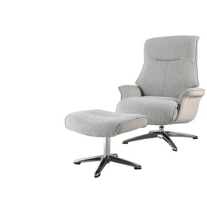 Fernsehsessel mit Hocker Bormie - Materialmix - 83 cm - 95 cm - cm 86,0 | Möbel Kraft