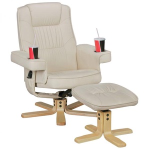 Fernsehsessel Relax-Sessel CINEMA PLUS Kunstleder Creme i...