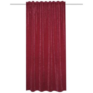 HOMEbasics Fertigschal | rot | Synthetik | 135 cm |