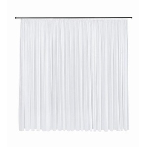 Fertigstore, Weiß, Textil, Uni, 600x245 cm, Wohntextilien, Gardinen & Vorhänge, Fertiggardinen, Fertigstores