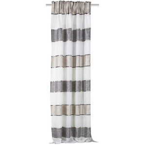 Xxxl Fertigvorhang Walter, Grau, Taupe, Bernstein, Textil, Streifen, 140x225 cm, Wohntextilien, Gardinen & Vorhänge, Fertiggardinen, Fertiggardinen