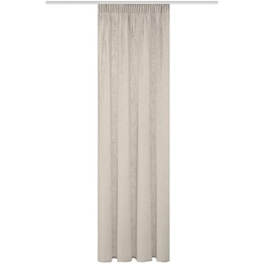 Fertigvorhang Softy, Taupe, Textil, Uni, 140x160 cm, für Stange und Schiene geeignet, mit Kombiband, Wohntextilien, Gardinen & Vorhänge, Fertiggardinen, Fertiggardinen