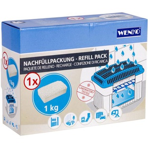 Feuchtigkeitskiller 1 kg Nachfüllpack 6er Set, Weiß, Calciumchlorid weiß - weiß - Wenko