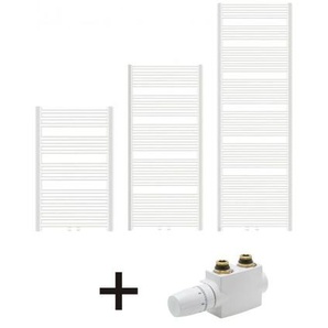 Feueranker ® - Badheizkörper Handtuchheizkörper Mittelanschluss Weiss Heizkörper Handtuchwärmer 400x1800 mm Nein
