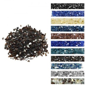 Feuerglas, 9 kg hochtemperaturbeständige Glassteine, 12,7 mm reflektierende Feuerstellen-Glasperlen, Feuerstelle Glasfelsen, Kaminglas, Feuerkristall, Feuerperlen, für Kamin, Kupferfarbe FHBLFGSGHBL1JPMJW001V0