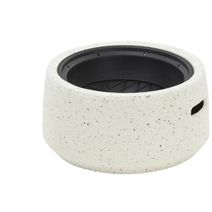 Feuerstelle Almeria - weiß - Magnesia,Stahl - 23,5 cm - 48.0 | Möbel Kraft