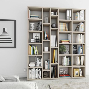 Raumteilerregal FIF MÖBEL TOR390-6 Regale beige (beige matt) Raumteiler-Regale Regale Breite 190 cm