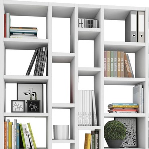 Raumteilerregal FIF MÖBEL TOR391-6 Regale weiß (creme weiß) Raumteiler-Regale Regale Breite 145 cm