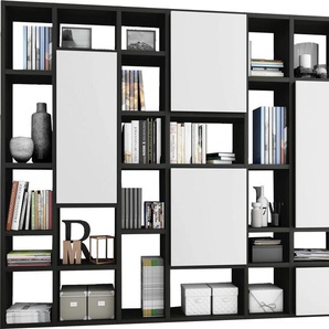 Raumteilerregal FIF MÖBEL TORO 520-2 Regale weiß (schwarzbraun, creme weiß) Raumteiler-Regale Regale Breite 295 cm