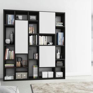 Raumteilerregal FIF MÖBEL TORO 540-2 Regale weiß (schwarzbraun, creme weiß) Raumteiler-Regal Raumteiler-Regale Regale Breite 214 cm