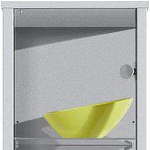 fif möbel Vitrine OPTIMA Höhe ca. 172 cm Standvitrine/Glasvitrine 1x Glastür,perfekt für Sammler,Sammlervitrine