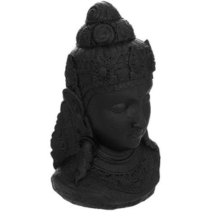 Figur Bouddha Harz, grau, H.27 cm