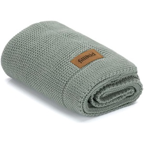 Fillikid Babydecke, Mintgrün, Textil, Füllung: Baumwollfüllung, 80x100 cm, Gots, Schlafen, Babybett-Ausstattung, Babydecken & Babykissen, Babydecken