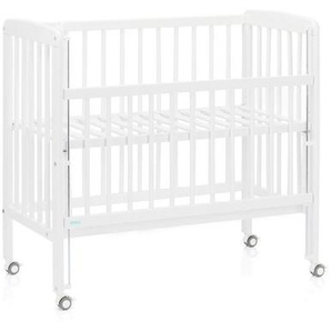 Fillikid Beistellbett Nino, Weiß, Holz, Buche, 94x69x85 cm, Handmade in Europe, Babymöbel, Babybetten, Beistellbetten