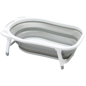 Fillikid Faltbadewanne Faltbadewanne , Grau, Weiß , Kunststoff , 78x45x23 cm , Baden & Wickeln, Babywannen