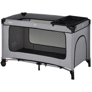Fillikid Reisebett Premium - grau - Materialmix - 65 cm - 76 cm - cm 125,0 | Möbel Kraft