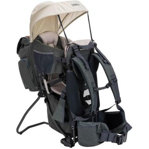 Fillikid Rückentrage Adventure, Dunkelgrau, Beige, Textil, 30x73x85 cm, Sonnendach, Fußstütze, Baby on Tour, Babytragen & Tragetücher
