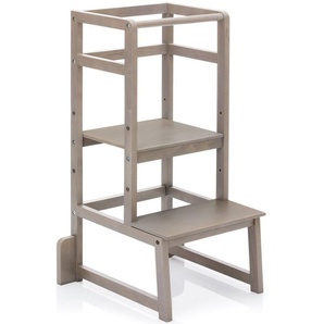 Fillikid Stehhilfe Lernturm, grau, aus Holz