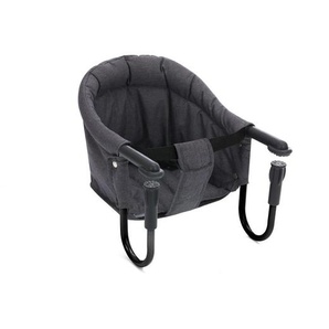 Fillikid Tischsitz Flexi, Dunkelgrau, Kunststoff, Textil, 45x36x30 cm, flach zusammenfaltbar, Füttern
