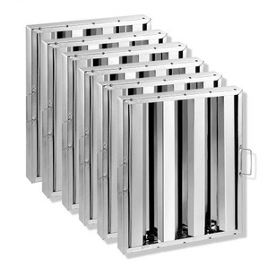 Filter für gewerbliche Dunstabzugshauben Dunstabzugshaubenfilter aus Edelstahl für Restaurants, für fettabweisende Dunstabzugshauben, 3 Rillen, 6er-Pack 393 x 493 x 45 mm (B x H x T) SYYYZLYQ1620LROVJV0