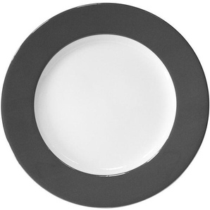 Fink Dessertteller Moments, (4 St), Ø 21 cm, Porzellan mit Platinumrand