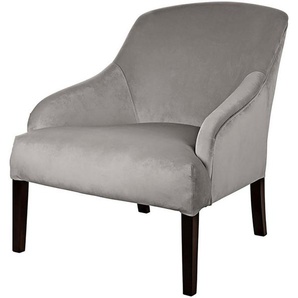 Fink Loungesessel Sessel, mit schmalen Armlehnen, massive Holzbeine in Buche schwarz