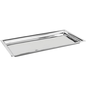 Fink Tablett NAGANO, Edelstahl, (1-tlg), aus lebensmittelechtem Edelstahl, ideal zum Anrichten u. zum Servieren