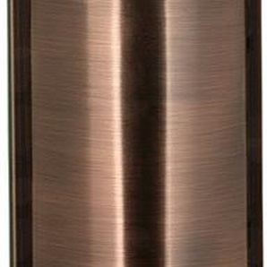 Tischvase FINK VITO Vasen Gr. H: 20 cm Ø 13 cm, silberfarben (silberfarben, bronzefarben matt) Weitere Weihnachtsdeko aus Edelstahl, poliert und gebürstet
