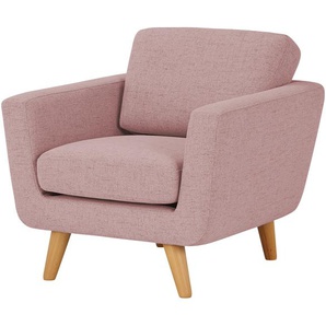 finya Sessel aus Flachgewebe Malmo - rosa/pink - Materialmix - 86 cm - 80 cm - 88 cm | Möbel Kraft