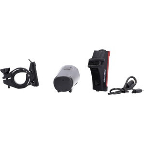 Fischer Fahrrad Fischer LED-Akku-Beleuchtungs-Set 45 Lux GLO664027371