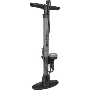 Fischer Fahrrad-Standpumpe mit Manometer für alle Ventile GLO664024029