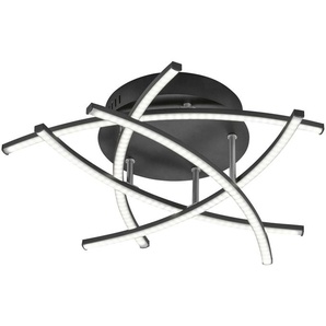 Fischer-Honsel Deckenleuchte - schwarz - Materialmix - 50 cm - 16 cm - 50 cm | Möbel Kraft