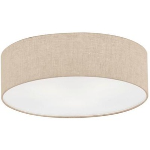 Fischer & Honsel Deckenleuchte Thor, Sand, Kunststoff, Textil, rund,rund, 40x12x40 cm, Lampen & Leuchten, Innenbeleuchtung, Leuchten nach Räumen, Esstischlampen