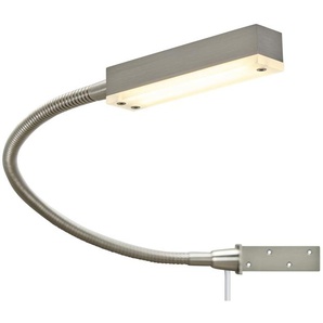 Fischer-Honsel LED-Bettleuchte, 1-flammig, Nickel matt ¦ silber