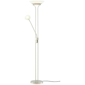 Fischer-Honsel LED-Deckenfluter 2-flammig Nickel-matt - silber - Materialmix - 182 cm - 32.0 | Möbel Kraft