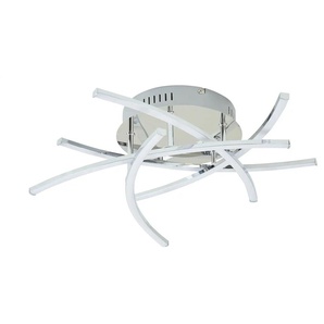 Fischer-Honsel LED-Deckenleuchte 5-flammig chrom - silber - Materialmix - 50.0 | Möbel Kraft