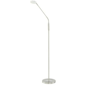 Fischer-Honsel LED-Leseleuchte Nickel-matt mit Dimmer - silber - Materialmix - 150 cm - cm 40,0 | Möbel Kraft