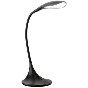 Fischer & Honsel Led-Schreibtischleuchte, Schwarz, Kunststoff, F, 17x37.5 cm, 3 Helligkeitsstufen, schwenkbar, gleichmäßige Lichtverteilung, Lampen & Leuchten, Innenbeleuchtung, Tischlampen, Schreibtischlampen