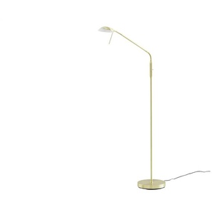 Fischer-Honsel LED-Stehleuchte 1-flammig messing matt - gold - Materialmix - 23 cm - 160 cm | Möbel Kraft