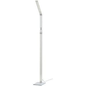 Fischer-Honsel LED-Stehleuchte, Alufarben mit Dimmer - Materialmix - 17 cm - 133 cm | Möbel Kraft