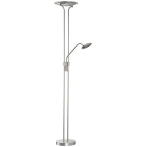 Fischer & Honsel Led-Stehleuchte Tallri, Nickel, Glas, 180 cm, Farbtemperaturwechsler, Lampen & Leuchten, Innenbeleuchtung, Stehlampen, Stehlampen Dimmbar