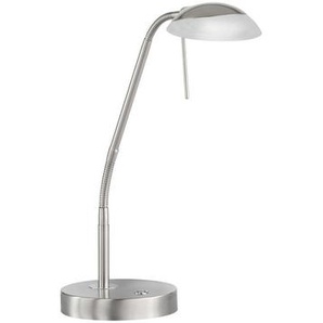 Fischer & Honsel Led-Tischleuchte Pool TW, Nickel, Metall, rund,rund, 60 cm, Farbtemperaturwechsler, Lampen & Leuchten, Innenbeleuchtung, Tischlampen