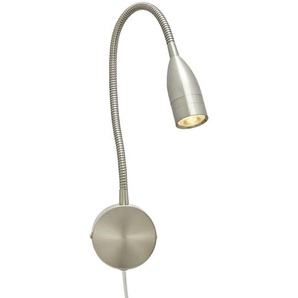 Fischer-Honsel LED-Wandleuchte  1-flammig  Nickel matt   ¦ silber
