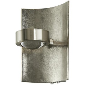 Fischer-Honsel LED-Wandleuchte  Nickel-antik mit RGB   ¦ silber ¦ Maße (cm): B: 16 T: 16.5