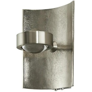 Fischer-Honsel LED-Wandleuchte Nickel-antik - silber - Materialmix - 16 cm - cm 16,5 | Möbel Kraft