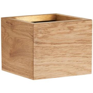 Fischer & Honsel Led-Wandleuchte Shine-Wood, Schwarz, Holz, Metall, Eiche, 10x11.5 cm, Lampen & Leuchten, Innenbeleuchtung, Wandleuchten