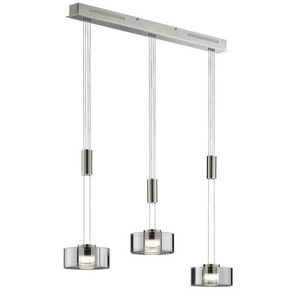 Fischer-Honsel Pendelleuchte   ¦ silber ¦ Maße (cm): B: 100 H: 160