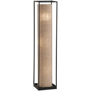 Fischer & Honsel Stehleuchte Thor, Schwarz, Sand, Metall, Textil, 25x114.5 cm, Fußschalter, Lampen & Leuchten, Innenbeleuchtung, Stehlampen, Stehlampen